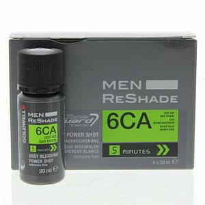 Goldwell Men ReShade Grey Blending Power Shot 6CA 4x20 ml - colore uomo cenere freddo biondo scuro
