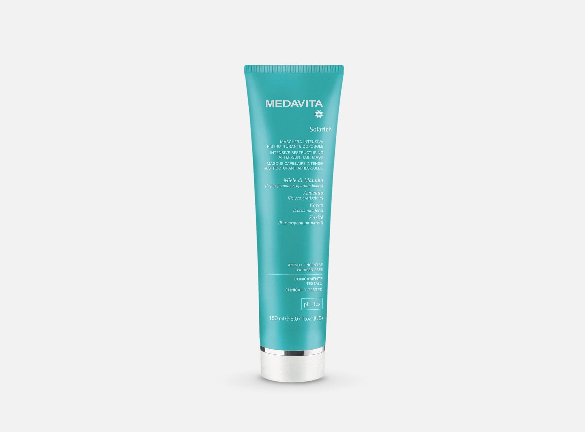 Medavita Solarich Maschera Intensiva Ristrutturante Doposole 150ml - maschera condizionante dopo sole per capelli
