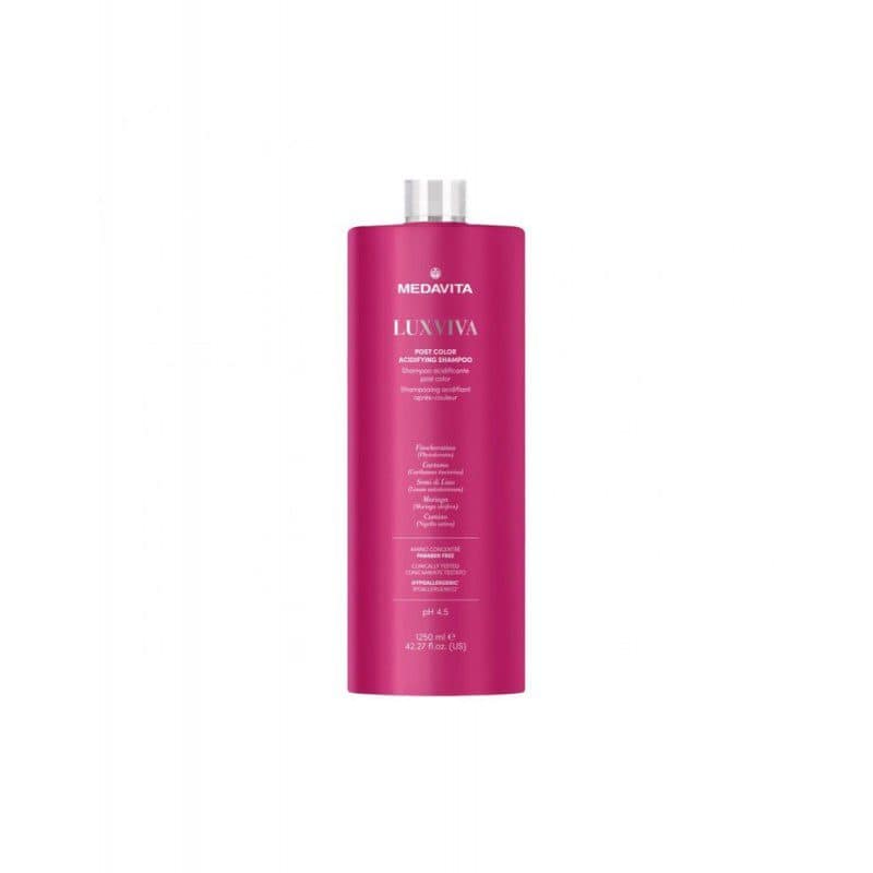 Medavita Luxviva Post Color Acidifying Shampoo 1250ml NEW - shampoo acidificante rinvigorente post-colorazione